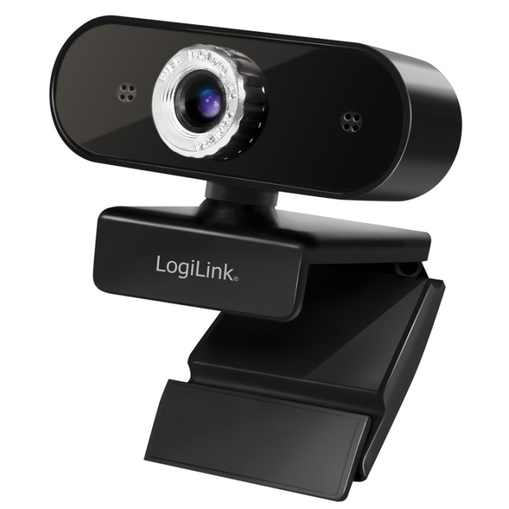 LogiLink Webbkamera HD 1080p med inbygg in de groep COMPUTERS & RANDAPPARATUUR / Computeraccessoires / Webcamera\'s bij TP E-commerce Nordic AB (38-28844)