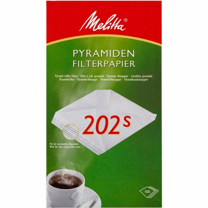 Melitta Kaffefilter 202 100pack 5df in de groep HUISHOUDEN & TUIN / Huishoudelijke apparaten / Koffiezetapparaten en accessoires / Filters & Accessoires bij TP E-commerce Nordic AB (38-28854)