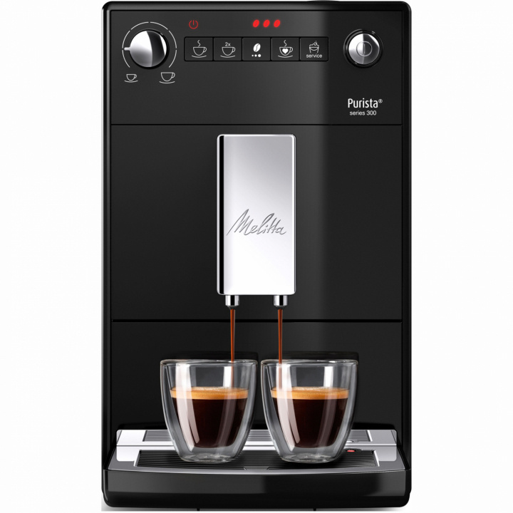 Melitta Purista Svart Helautomatisk kaffemaskin in de groep HUISHOUDEN & TUIN / Huishoudelijke apparaten / Koffiezetapparaten en accessoires / Espressomachines bij TP E-commerce Nordic AB (38-28856)