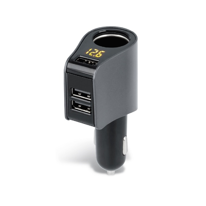 Forever autolader, 3xUSB 3.1A, 12V aansluiting 10A in de groep SMARTPHONE & TABLETS / Opladers & Kabels / Autoladers / Autoladers USB bij TP E-commerce Nordic AB (38-28948)