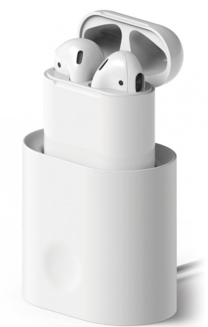 Oplaadstandaard voor AirPods - Wit in de groep SMARTPHONE & TABLETS / Overige accessoires / Docks, statieven en houders bij TP E-commerce Nordic AB (38-29052)