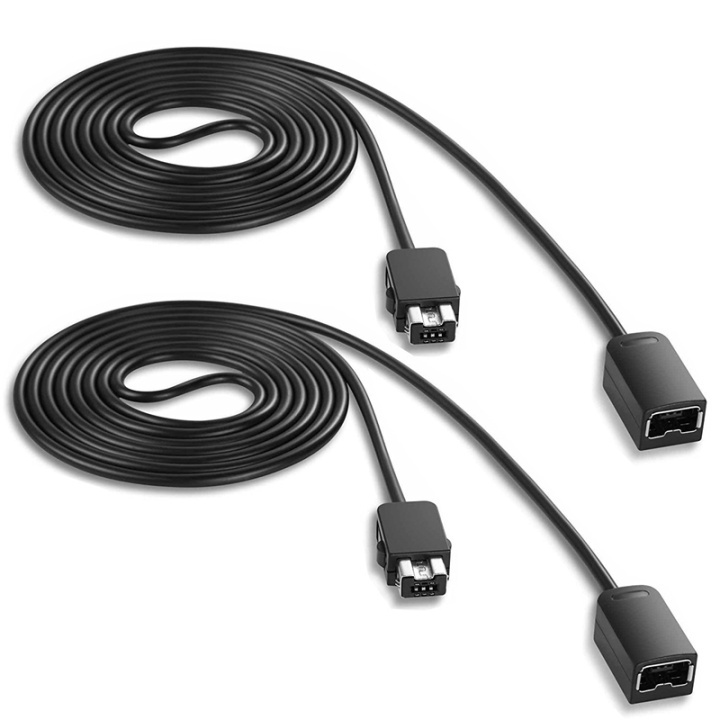 Förlängningskabel, 2-pack till Wii Nunchuk / NES/SNES Classic Mini, 3 meter in de groep HOME ELECTRONICS / Spelconsoles en accessoires / Nintendo SNES Classic Mini bij TP E-commerce Nordic AB (38-29068PKT)