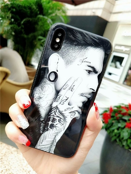Gehard glas, TPU, iPhone 7/8/SE(2nd), Angst in de groep SMARTPHONE & TABLETS / Mobielbescherming / Apple / iPhone 8 / Hoesjes bij TP E-commerce Nordic AB (38-29117)