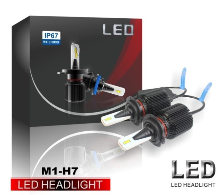 LED-konvertering M1, H7, 20W/lampa, 4000LM, 2-pack in de groep AUTO / Autoverlichting / LED Grootlicht & Dimlicht bij TP E-commerce Nordic AB (38-29134)