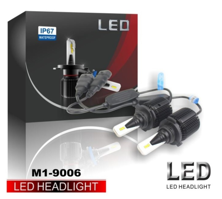 LED-converter M1, HB4, 9006, 20W/lamp, 4000LM, 2-pak in de groep AUTO / Autoverlichting / LED Grootlicht & Dimlicht bij TP E-commerce Nordic AB (38-29136)