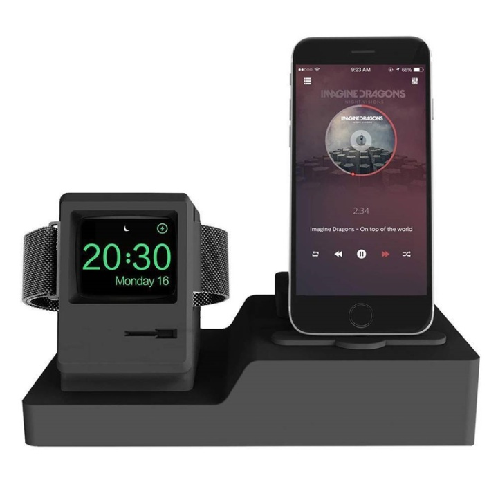 3-in-1 Oplaadstation voor iPhone, Apple Watch & Airpods (Zwart) in de groep SMARTPHONE & TABLETS / Training, thuis & vrije tijd / Apple Watch & Accessoires / Accessoires bij TP E-commerce Nordic AB (38-29151)