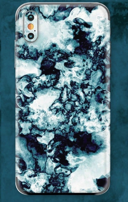 Skin voor iPhone XR Cloudy - Donkerblauw in de groep SMARTPHONE & TABLETS / Mobielbescherming / Apple / iPhone XS Max / Hoesjes bij TP E-commerce Nordic AB (38-29204)