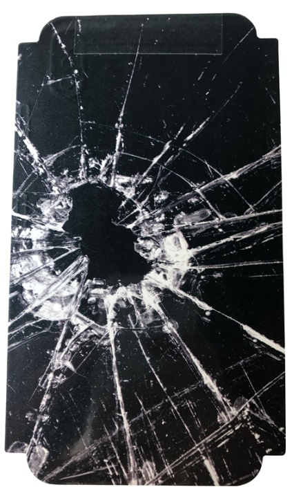 Skin voor Iphone X/XS Verbrijzeld glas - Zwart in de groep SMARTPHONE & TABLETS / Mobielbescherming / Apple / iPhone X/XS / Hoesjes bij TP E-commerce Nordic AB (38-29212)