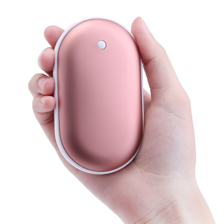 Powerbank en handwarmer in één, 5000mAh - Roze in de groep SPORT, VRIJE TIJD & HOBBY / Leuke dingen / Handige spullen bij TP E-commerce Nordic AB (38-29236)