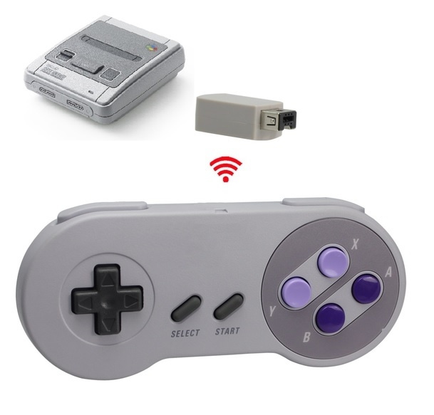 Trådlös kontroll till SNES Mini Classic Edition in de groep HOME ELECTRONICS / Spelconsoles en accessoires / Nintendo SNES Classic Mini bij TP E-commerce Nordic AB (38-29380)