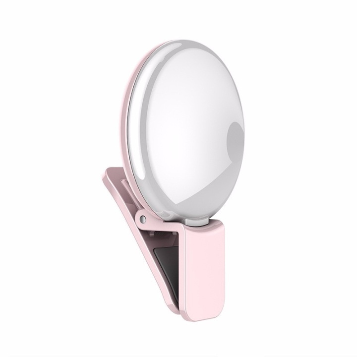 Selfie Light Clip - Roze in de groep SMARTPHONE & TABLETS / Overige accessoires / Gadgets bij TP E-commerce Nordic AB (38-29486)