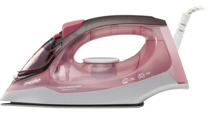 Mesko roze stoomstrijkijzer, 2600 W in de groep HUISHOUDEN & TUIN / Kledingverzorging / Strijkijzers bij TP E-commerce Nordic AB (38-29873)