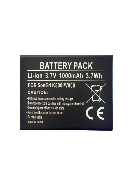 Batteri till Sony Ericsson K800i/V800 (1000 mAh) in de groep SMARTPHONE & TABLETS / Overige accessoires / Batterijen voor mobiele telefoons bij TP E-commerce Nordic AB (38-3013)