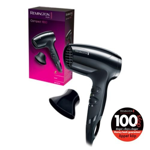 Remington Hårfön Compact 1800W eco (D5000) in de groep BEAUTY & HEALTH / Haar & Styling / Stylingtools / Haardroger bij TP E-commerce Nordic AB (38-30338)