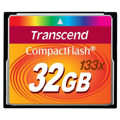 Transcend CompactFlash32GB 133x (TS32GCF133) in de groep HOME ELECTRONICS / Opslagmedia / Geheugenkaarten / Compact Flash bij TP E-commerce Nordic AB (38-33011)