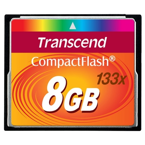 Transcend CompactFlash8GB 133x (TS8GCF133) in de groep HOME ELECTRONICS / Opslagmedia / Geheugenkaarten / Compact Flash bij TP E-commerce Nordic AB (38-33014)