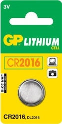 GP CR2016 3V 1-pack (GP2182) in de groep HOME ELECTRONICS / Batterijen & Opladers / Batterijen / Knoopcel bij TP E-commerce Nordic AB (38-33029)