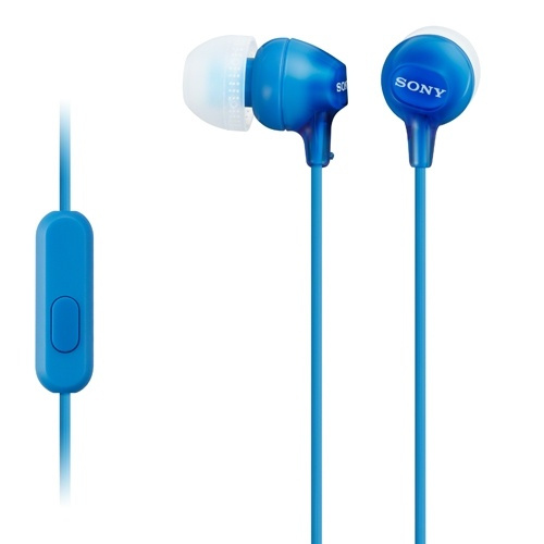 Sony Headset in-ear MDR-EX15AP Blå (MDREX15APLI.CE7) in de groep HOME ELECTRONICS / Audio & Beeld / Koptelefoon & Accessoires / Koptelefoon bij TP E-commerce Nordic AB (38-33144)