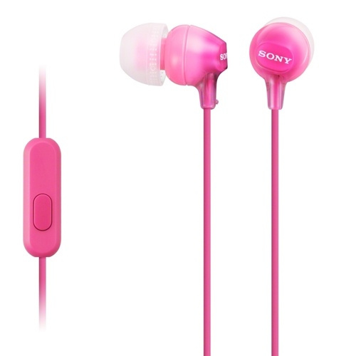 Sony Headset in-ear MDR-EX15AP Rosa (MDREX15APPI.CE7) in de groep HOME ELECTRONICS / Audio & Beeld / Koptelefoon & Accessoires / Koptelefoon bij TP E-commerce Nordic AB (38-33145)