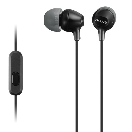 Sony Headset in-ear MDR-EX15AP Sv (MDREX15APB.CE7) in de groep HOME ELECTRONICS / Audio & Beeld / Koptelefoon & Accessoires / Koptelefoon bij TP E-commerce Nordic AB (38-33146)