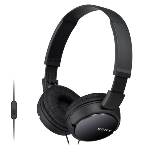 Sony Headset MDR-ZX110AP Svart (MDRZX110APB.CE7) in de groep COMPUTERS & RANDAPPARATUUR / Computeraccessoires / Koptelefoon bij TP E-commerce Nordic AB (38-33181)