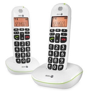 Doro PhoneEasy 100w Duo Vit (5547) in de groep HOME ELECTRONICS / Audio & Beeld / Vaste telefonie / Draadloze telefoons bij TP E-commerce Nordic AB (38-34544)