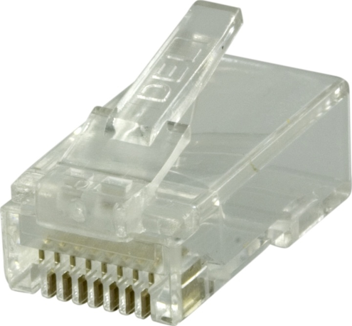 DELTACO RJ45 kontaktdon Cat6 UTP 20-pack in de groep COMPUTERS & RANDAPPARATUUR / Computerkabels / Netwerkkabels / Adapters & Geleiderverbindingen bij TP E-commerce Nordic AB (38-35198)