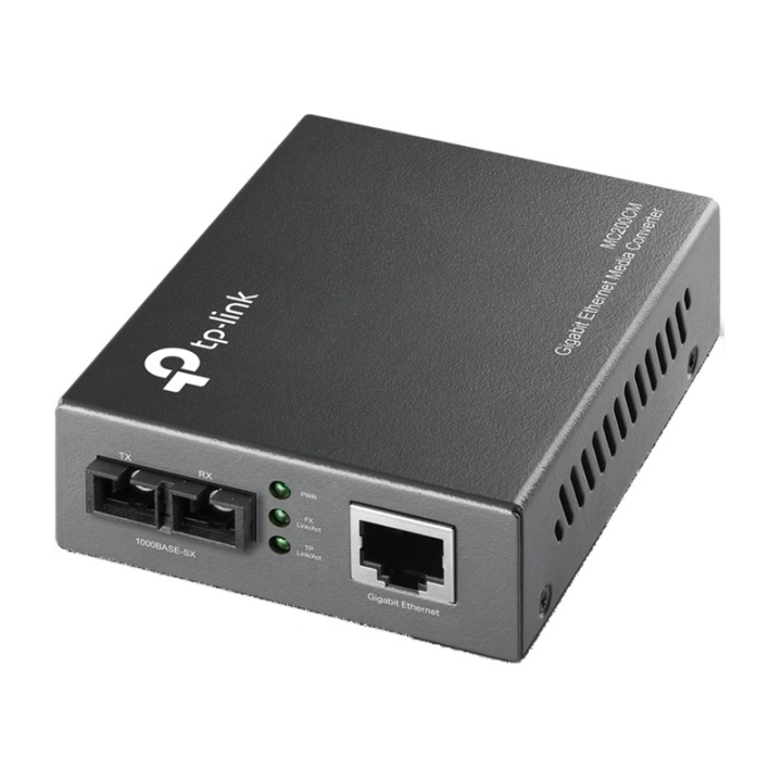 TP-LINK, Fiber SC multimode - TP(RJ45), 1000 Mbps in de groep COMPUTERS & RANDAPPARATUUR / Netwerk / Media Converters bij TP E-commerce Nordic AB (38-35320)