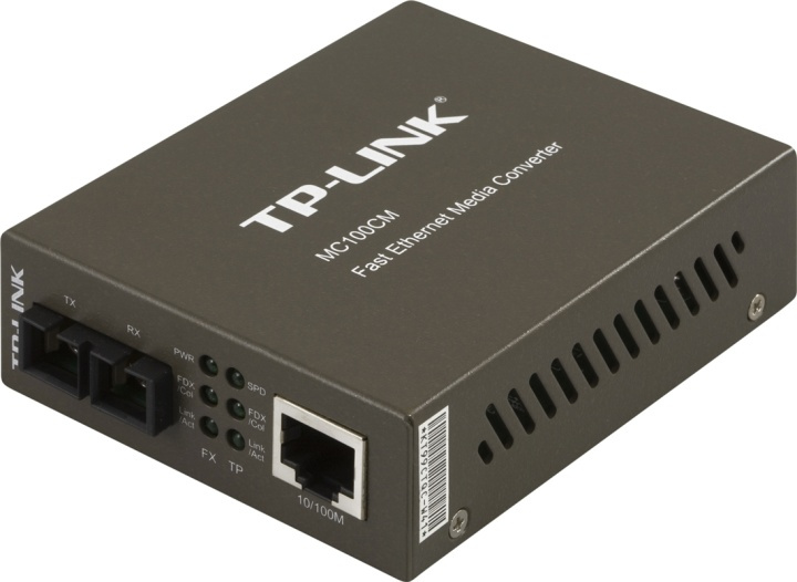 TP-LINK, Fiber SC multimode - TP(RJ45), 10/100 Mbps, 2 km in de groep COMPUTERS & RANDAPPARATUUR / Netwerk / Media Converters bij TP E-commerce Nordic AB (38-35321)