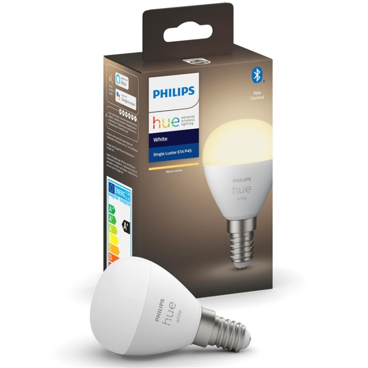 Philips Hue White E14 P45 Klot 1-pack in de groep HUISHOUDEN & TUIN / Smart home / Slimme verlichting bij TP E-commerce Nordic AB (38-35642)