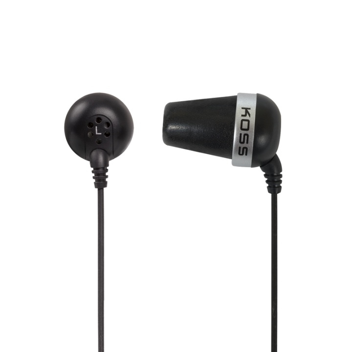 Koss De plug zwarte in-ear hoofdtelefoon (186818) in de groep HOME ELECTRONICS / Audio & Beeld / Koptelefoon & Accessoires / Koptelefoon bij TP E-commerce Nordic AB (38-36348)
