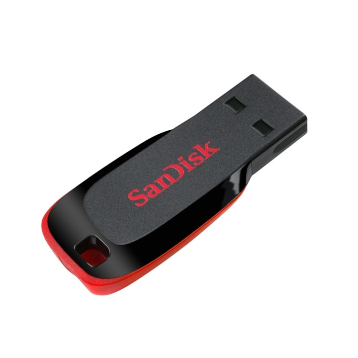 SANDISK USB-minne 2.0 Blade 128GB Svart in de groep HOME ELECTRONICS / Opslagmedia / USB-geheugen / USB 2.0 bij TP E-commerce Nordic AB (38-36470)