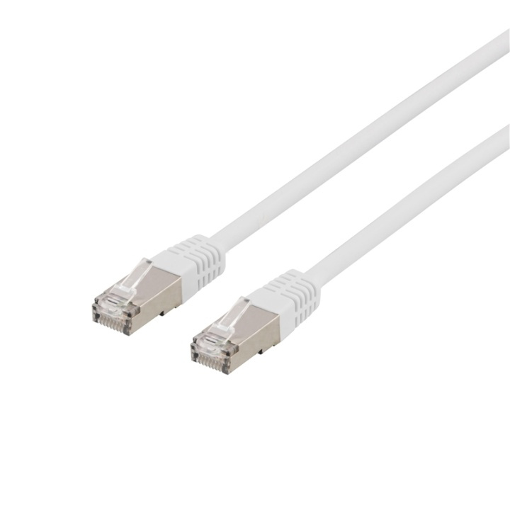 DELTACO U/FTP Cat6a patchkabel, LSZH, 0,5m, vit in de groep COMPUTERS & RANDAPPARATUUR / Computerkabels / Netwerkkabels / Cat6 bij TP E-commerce Nordic AB (38-36768)