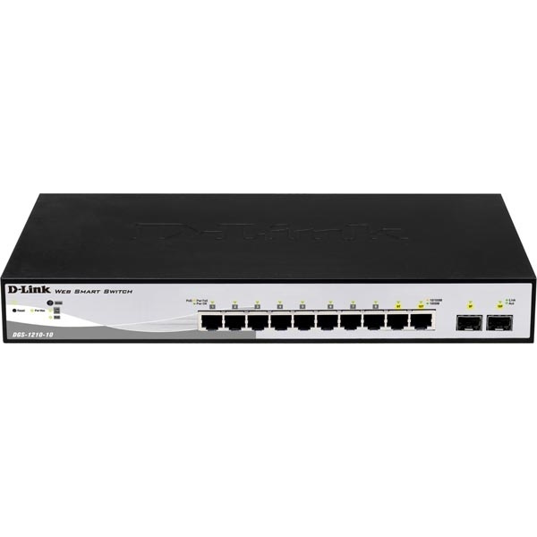 D-Link 8-port 10/100/1000 Gigabit Smart Switch in de groep COMPUTERS & RANDAPPARATUUR / Netwerk / Schakelaars bij TP E-commerce Nordic AB (38-36803)