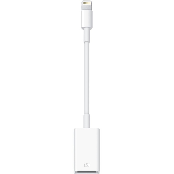 Apple Lightning till USB kameraadapter, vit in de groep SMARTPHONE & TABLETS / Opladers & Kabels / Adapters bij TP E-commerce Nordic AB (38-37145)