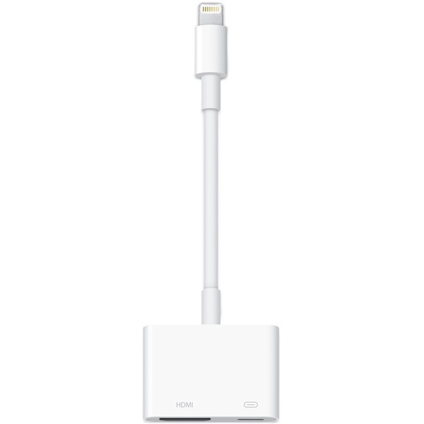 Apple, adapter, HDMI till lightning, vit in de groep HOME ELECTRONICS / Kabels & Adapters / HDMI / Adapters bij TP E-commerce Nordic AB (38-37158)
