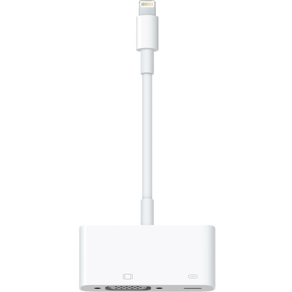 Apple, adapter, VGA till lightning, vit in de groep COMPUTERS & RANDAPPARATUUR / Computerkabels / VGA / Adapters bij TP E-commerce Nordic AB (38-37159)