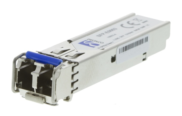 DELTACO SFP 1000Base-LX, LC, 1310nm, 10Km, Single-Mode in de groep COMPUTERS & RANDAPPARATUUR / Netwerk / Media Converters bij TP E-commerce Nordic AB (38-37183)