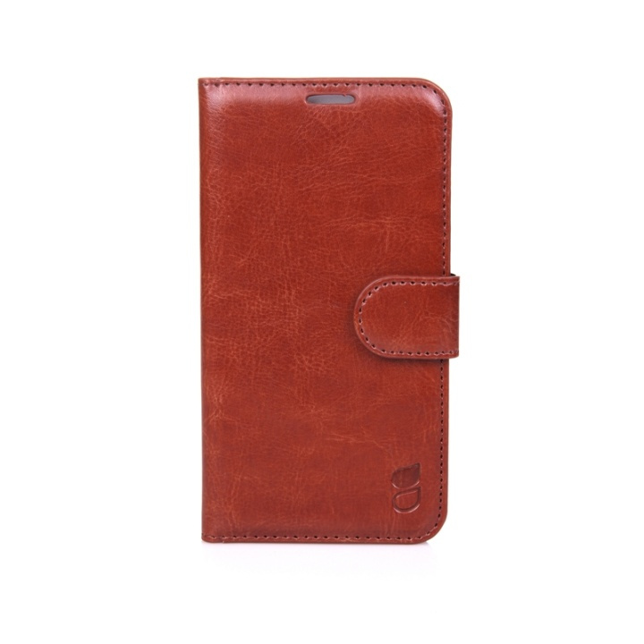 GEAR Wallet Exclusive Dark Brown Samsung Galaxy S6 in de groep SMARTPHONE & TABLETS / Mobielbescherming / Samsung bij TP E-commerce Nordic AB (38-37884)