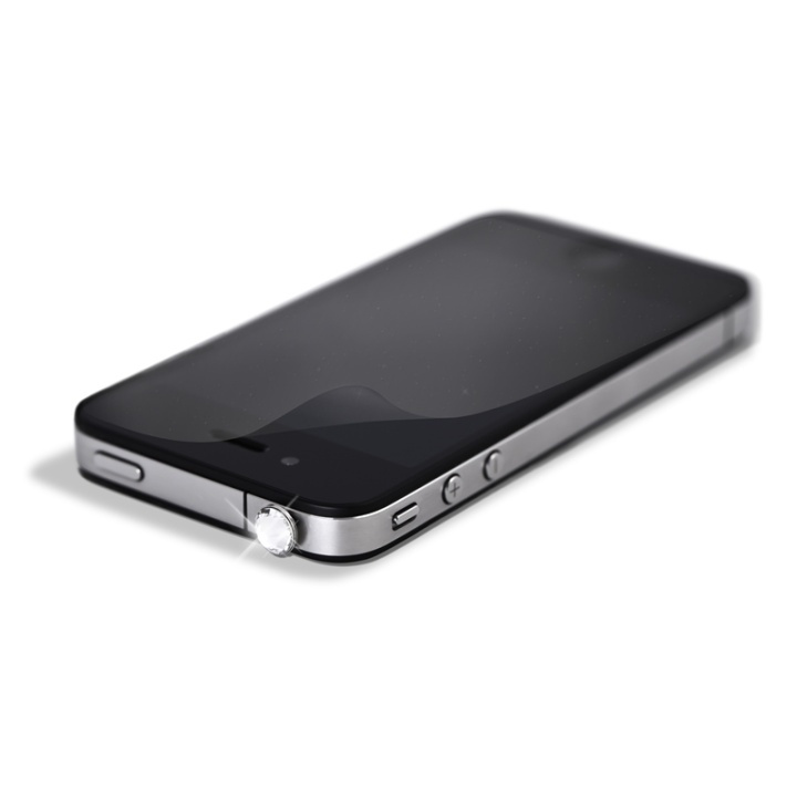 Crystal Pin for Apple iPhone 4/4S, white in de groep SMARTPHONE & TABLETS / Mobielbescherming / Apple / Oudere Apple-modellen bij TP E-commerce Nordic AB (38-38738)