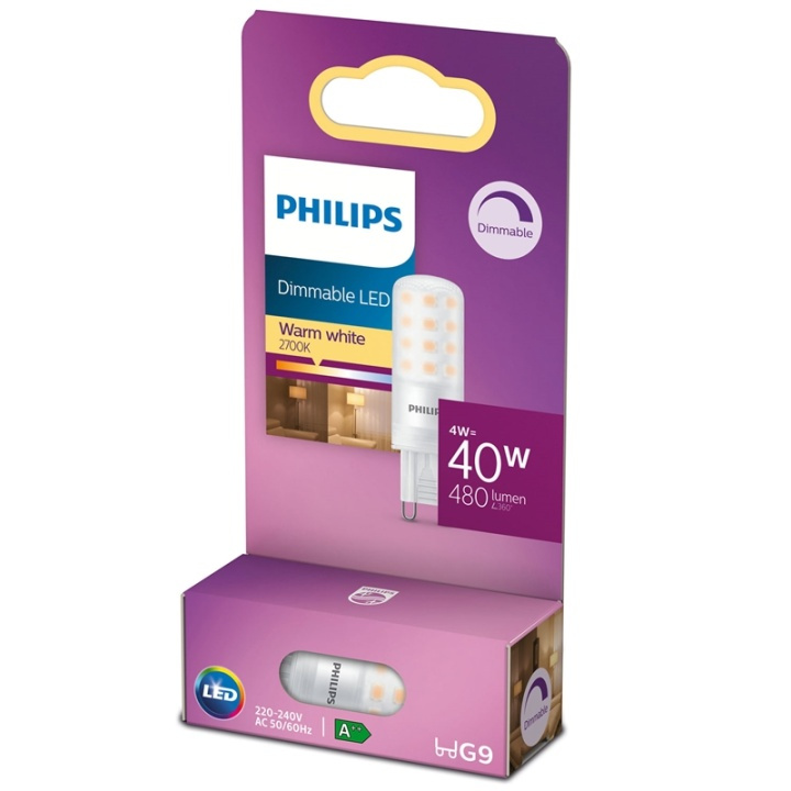 Philips LED G9 Kapsel 40W Dimbar 480lm in de groep HOME ELECTRONICS / Verlichting / LED-lampen bij TP E-commerce Nordic AB (38-38756)