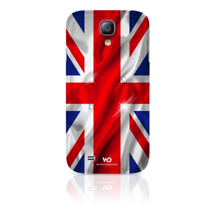 Mobile Phone Cover Flag UK fo r Samsung Galaxy S4, White/Blu in de groep SMARTPHONE & TABLETS / Mobielbescherming / Samsung bij TP E-commerce Nordic AB (38-38799)