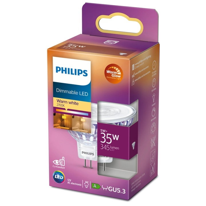 Philips LED GU5.3 Spot 35W 12V Dimbar in de groep HOME ELECTRONICS / Verlichting / LED-lampen bij TP E-commerce Nordic AB (38-38801)