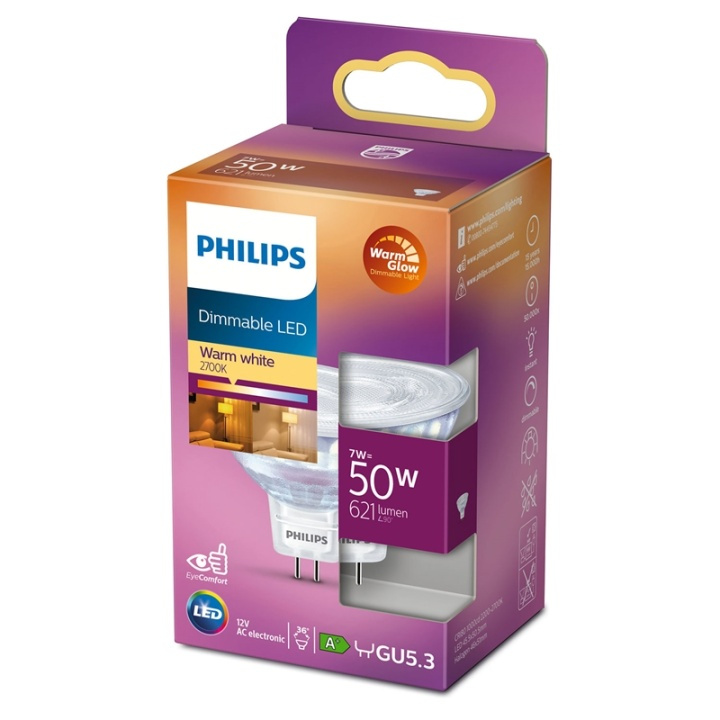 Philips LED GU5.3 Spot 50W 12V Dimbar in de groep HOME ELECTRONICS / Verlichting / LED-lampen bij TP E-commerce Nordic AB (38-38802)