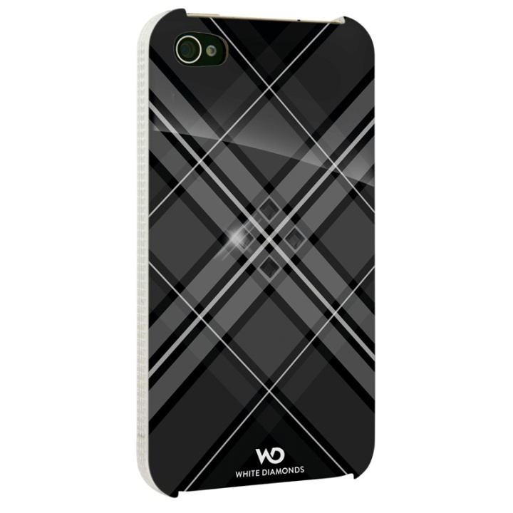 Grid Mobile Phone Cover for A pple iPhone 4/4S, black in de groep SMARTPHONE & TABLETS / Mobielbescherming / Apple / Oudere Apple-modellen bij TP E-commerce Nordic AB (38-38810)