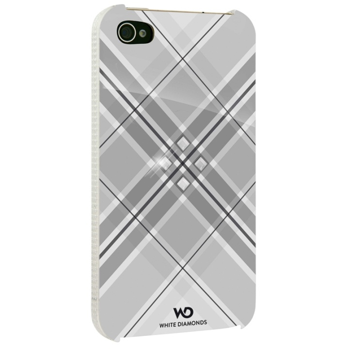 Grid Mobile Phone Cover for A pple iPhone 4/4S, white in de groep SMARTPHONE & TABLETS / Mobielbescherming / Apple / iPhone 4/4S / Hoesjes bij TP E-commerce Nordic AB (38-38811)