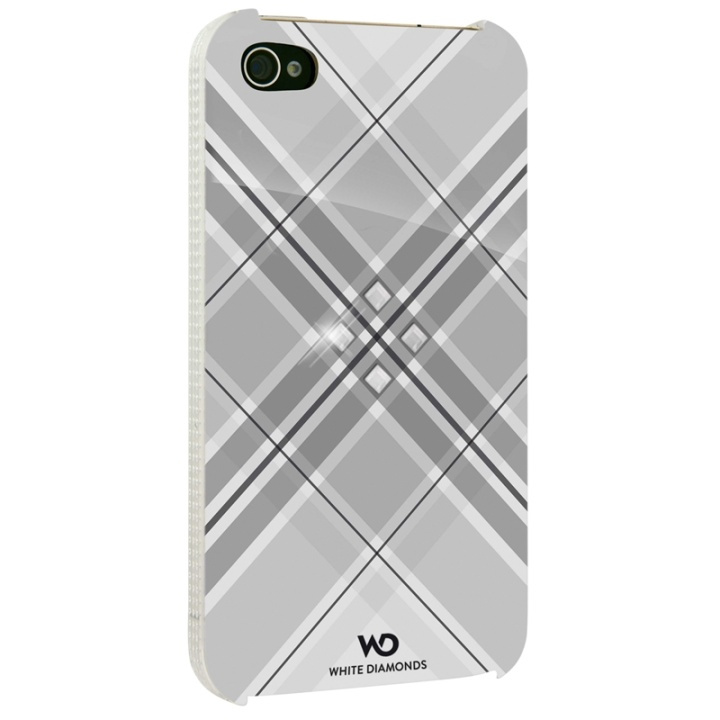 Grid Mobile Phone Cover for A pple iPhone 4/4S, white in de groep SMARTPHONE & TABLETS / Mobielbescherming / Apple / Oudere Apple-modellen bij TP E-commerce Nordic AB (38-38811)