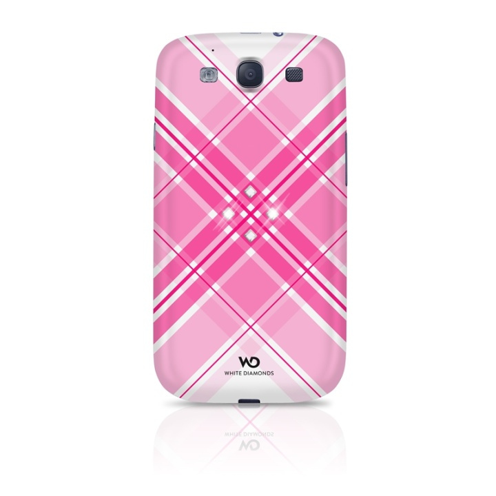 Grid Mobile Phone Cover for S amsung Galaxy S III, pink in de groep SMARTPHONE & TABLETS / Mobielbescherming / Samsung bij TP E-commerce Nordic AB (38-38815)