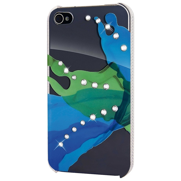 Liquids Mobile Phone Cover fo r Apple iPhone 4/4S, green in de groep SMARTPHONE & TABLETS / Mobielbescherming / Apple / Oudere Apple-modellen bij TP E-commerce Nordic AB (38-38838)