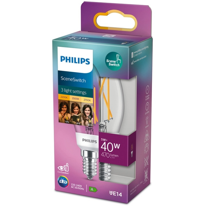 Philips LED SceneSwitch E14 P45 Kron 4 in de groep HOME ELECTRONICS / Verlichting / LED-lampen bij TP E-commerce Nordic AB (38-38868)